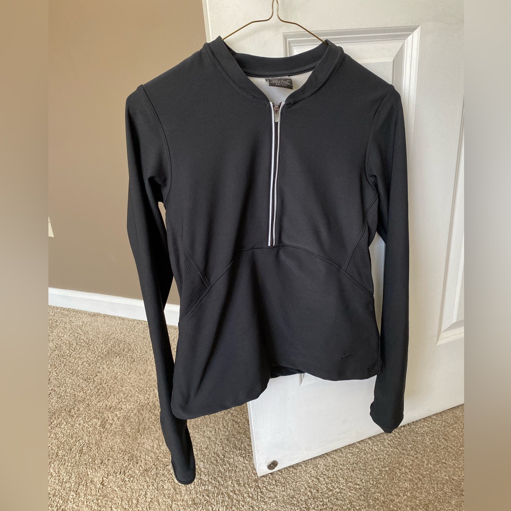 Nike 3/4 Zip Black Shirt